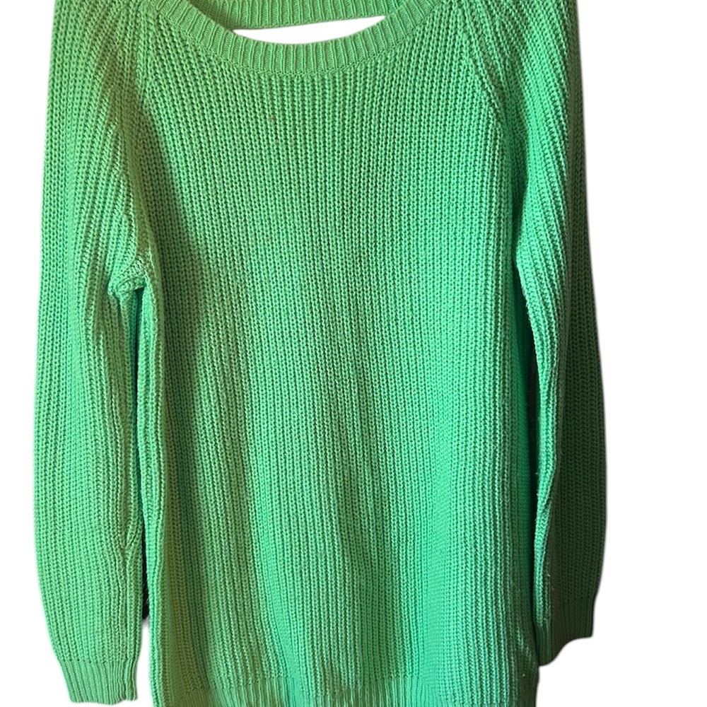 It's Our Time Vibrant Green Crew Neck Sweater
